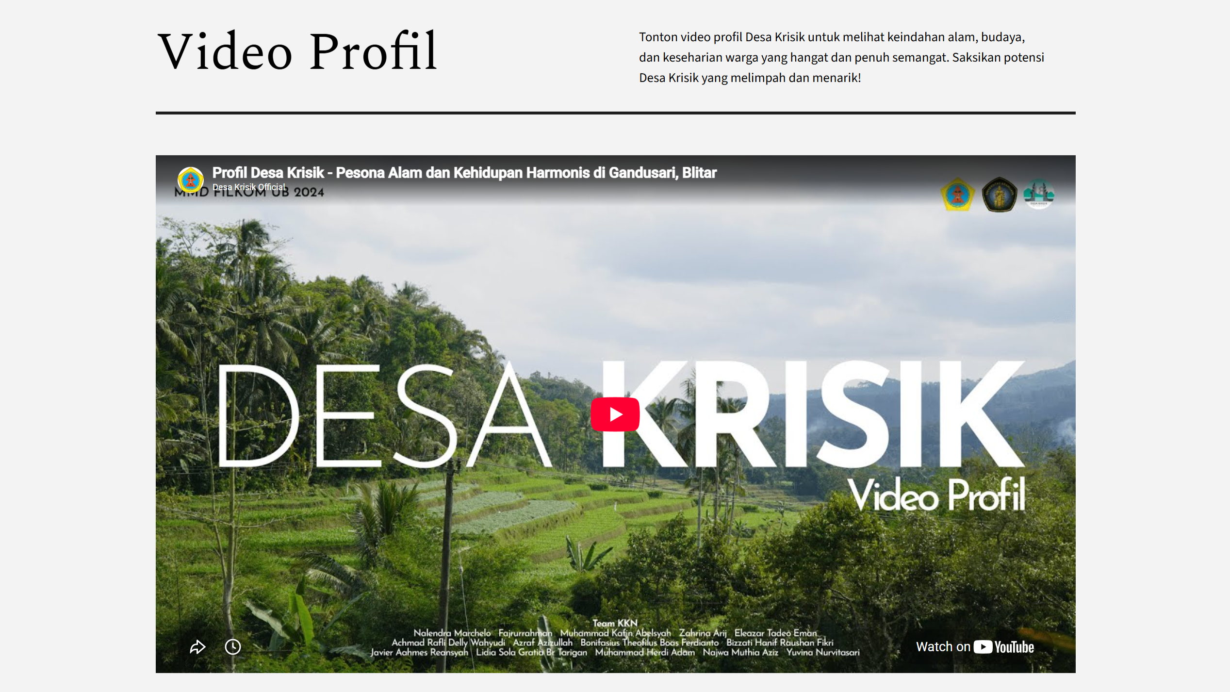 Video Profil Desa