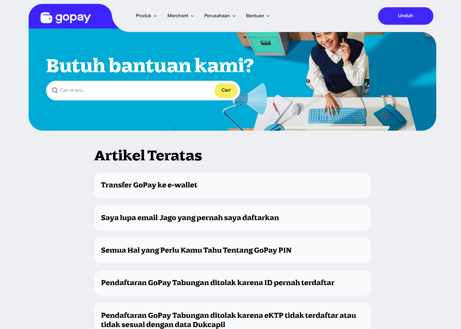 GoPay Help Center User Portal