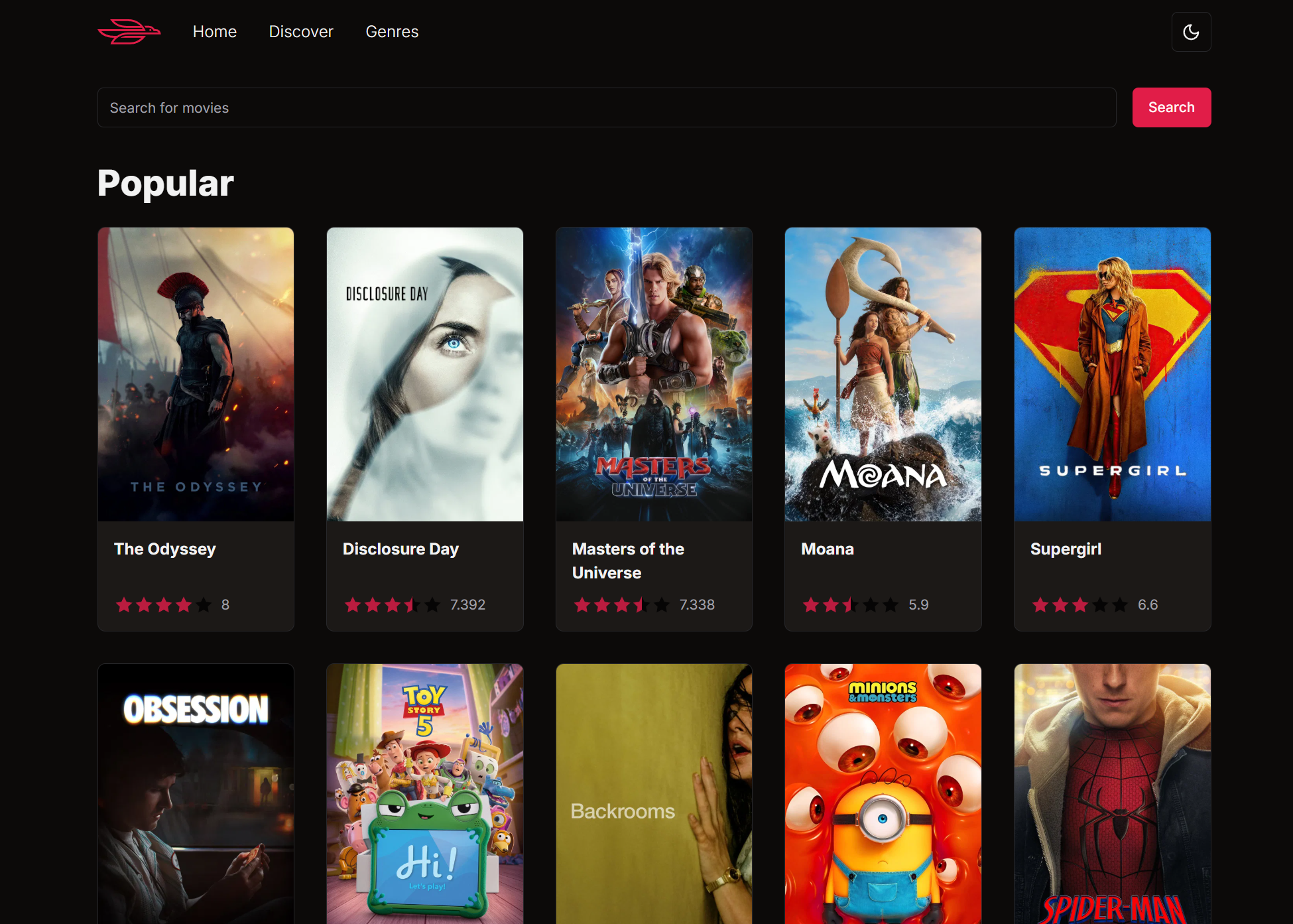 Movie Discovery Catalog